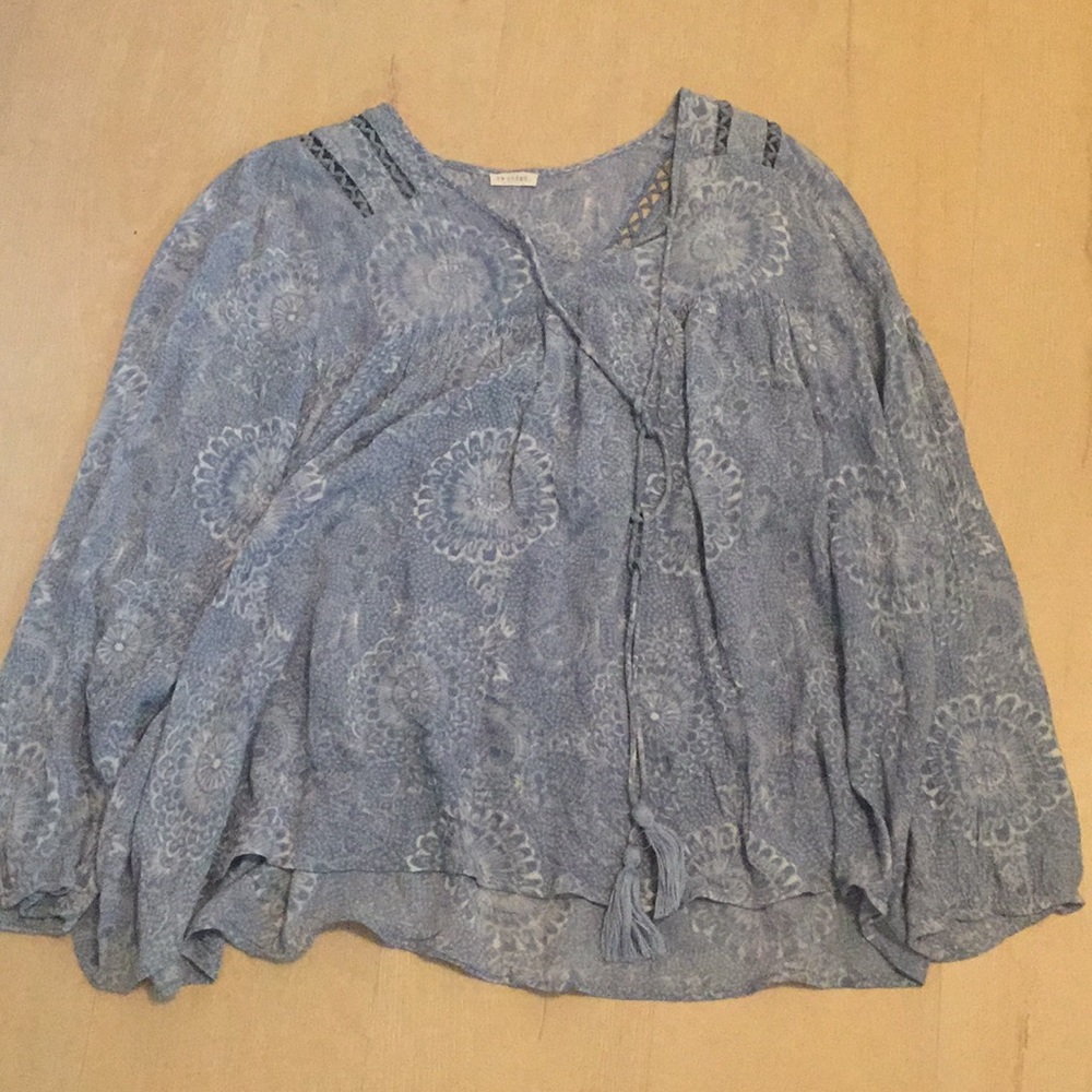 Flowy Floral Top with Ties